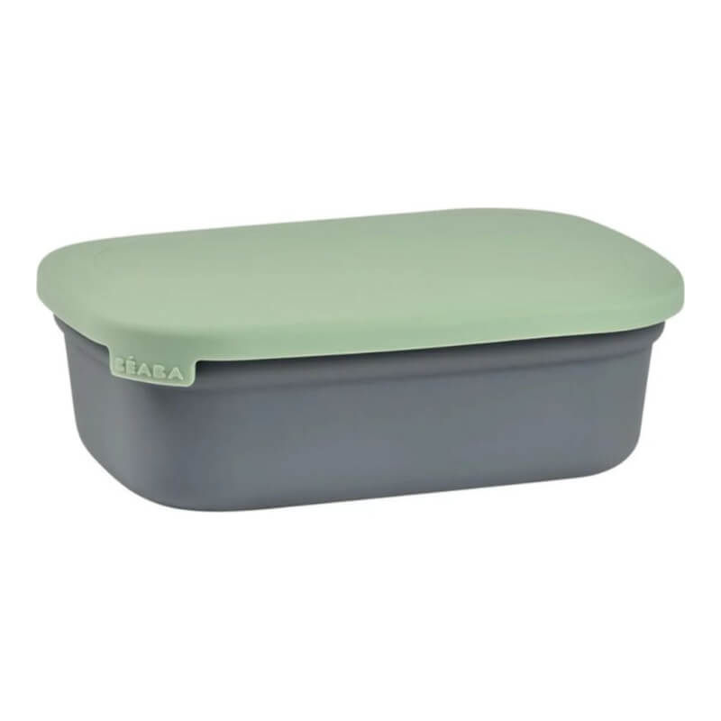 Ceramic lunch box mineral / sage green