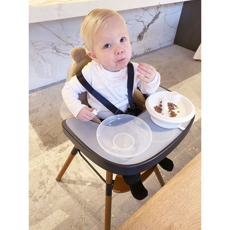 Childhome Evolu Tray Abs Black + Silicone Placemat