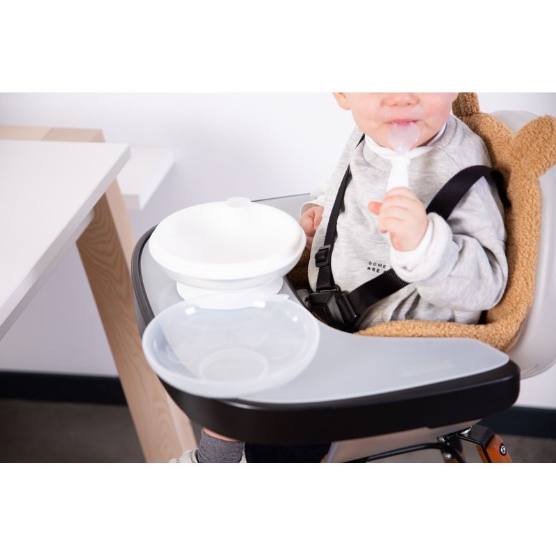 Childhome Evolu Tray Abs Black + Silicone Placemat
