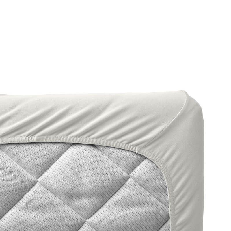Leander Classic Junior Bed Sheet 140x60cm - Organic, Snow 2-Pack