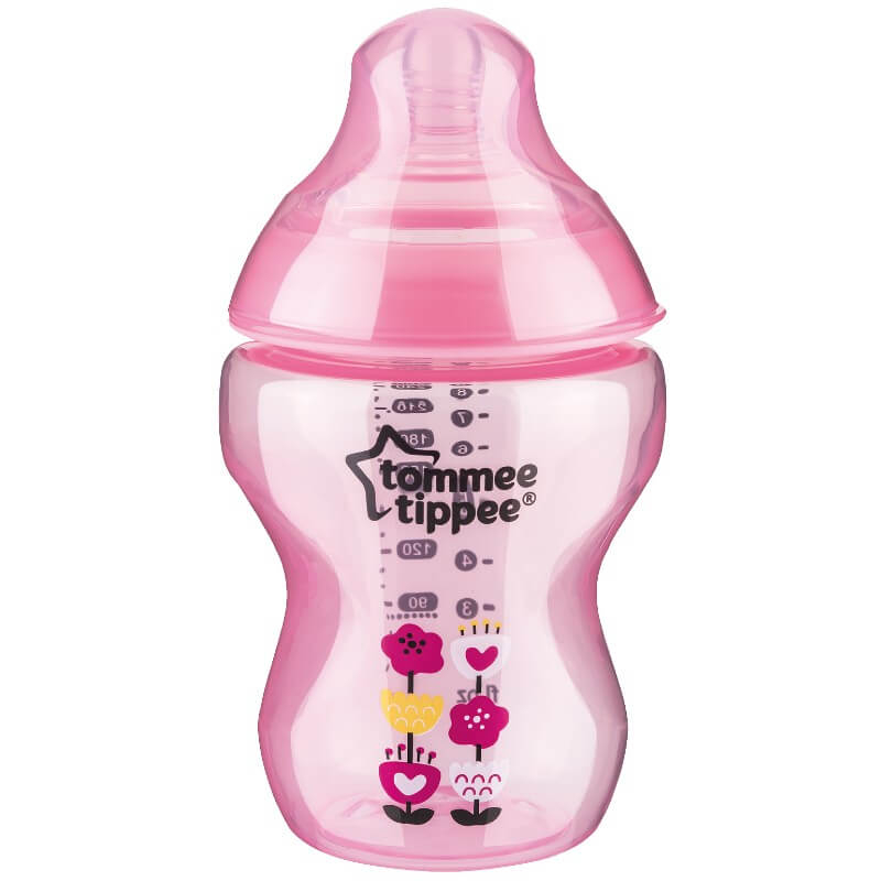 Tommee tippee decorated bottles pink clearance