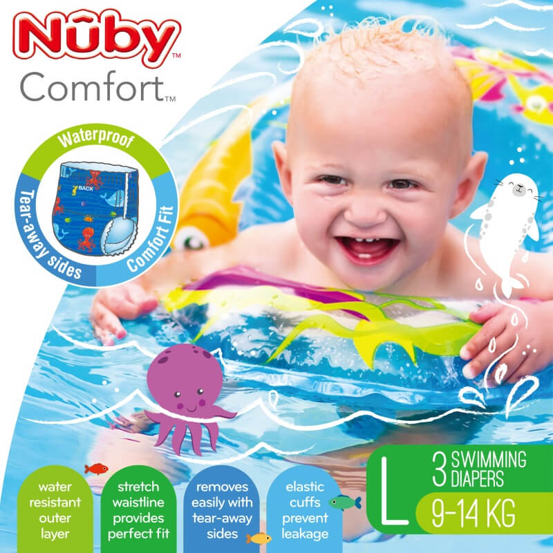 Comfort Swimming Diapers - Boy - Large (9-14 kg) 3-Pack
