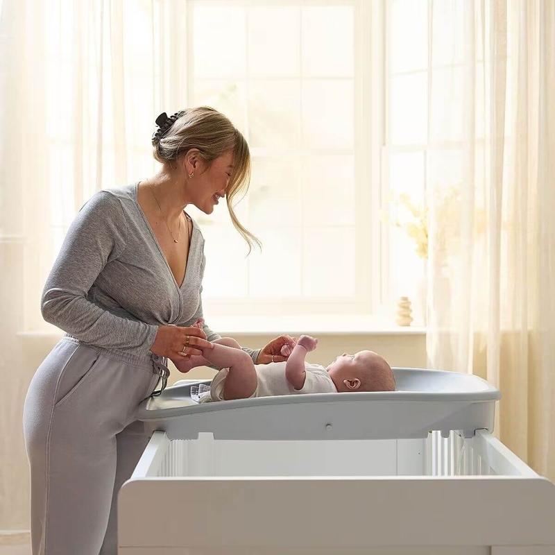 Cushi Baby Cot Top Changing Mat - Cloud