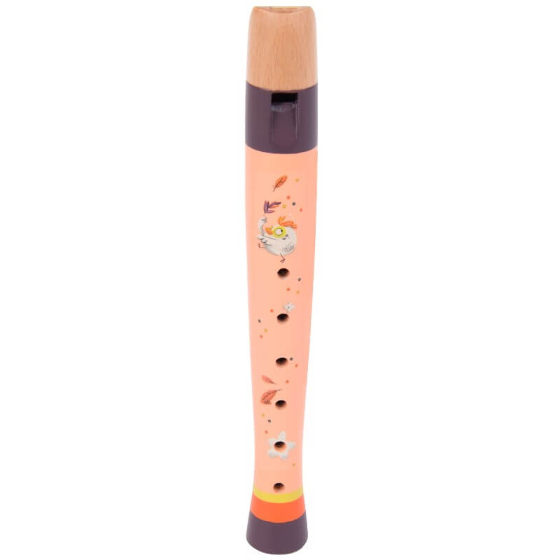 Dans La Jungle Pink Wooden Flute