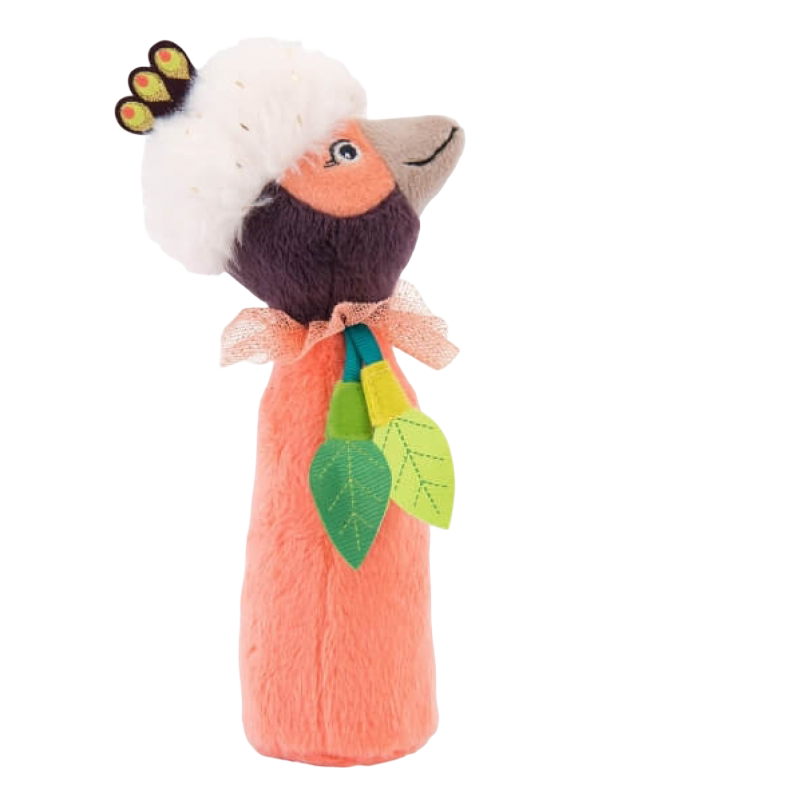 Dans La Jungle Paloma Squeaky Rattle 16.5cm