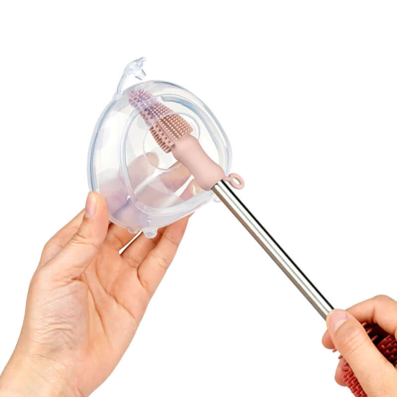 Double-Ended Silicone Brush - Blush