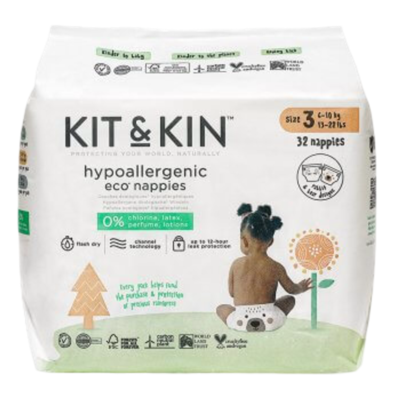Eco Nappies Size 3 (6-10 kgs) - 32 per pack