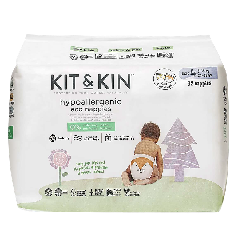 Eco Nappies Size 4 (9-14 kgs) - 32 pcs
