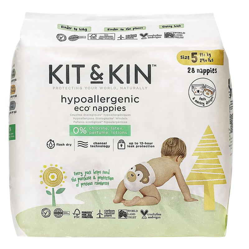 Eco Nappies Size 5 (11 kg+) - 28 pc