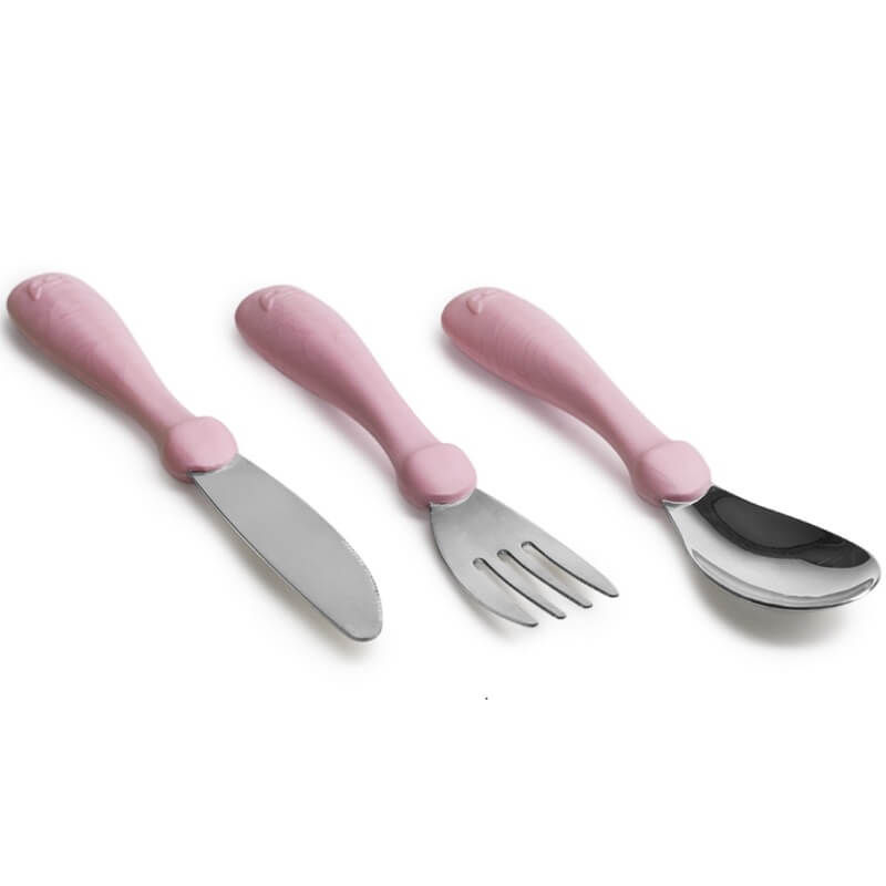 Toddlers and kids cutlery set in pink colour online in Hong Kong