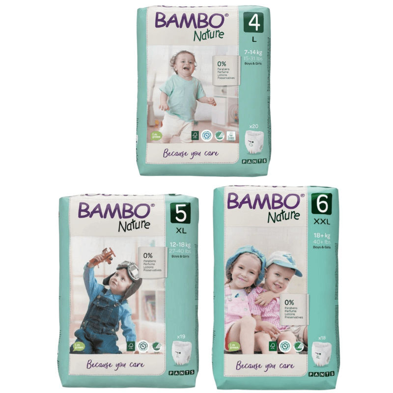 Bambo Nature Eco-Friendly Training Pants Size 6