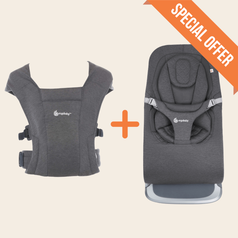 Evolve Bouncer & Embrace Newborn Baby Carrier Bundle