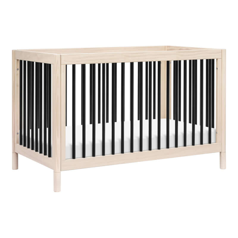 Babyletto Gelato 4 in 1 Convertible Crib Washed Natural Black Baby SG