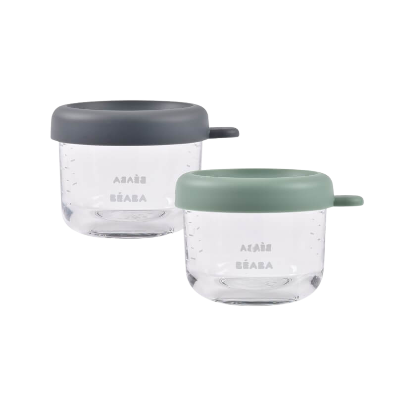Glass & Silicone Containers 2 Pack - 150ml