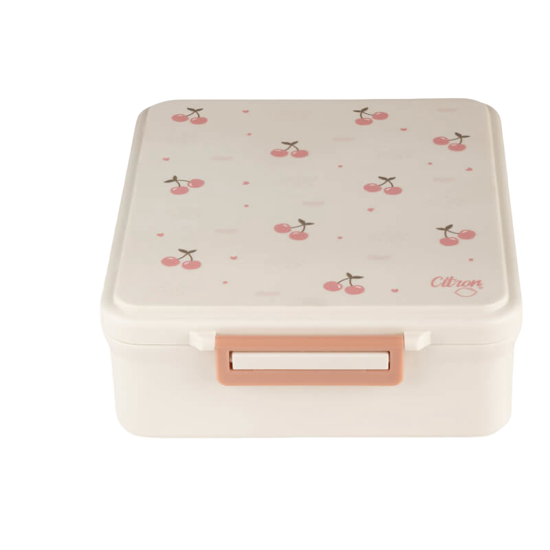 Grand Lunch Box with 4 Compartments and Food Jar - Cherry