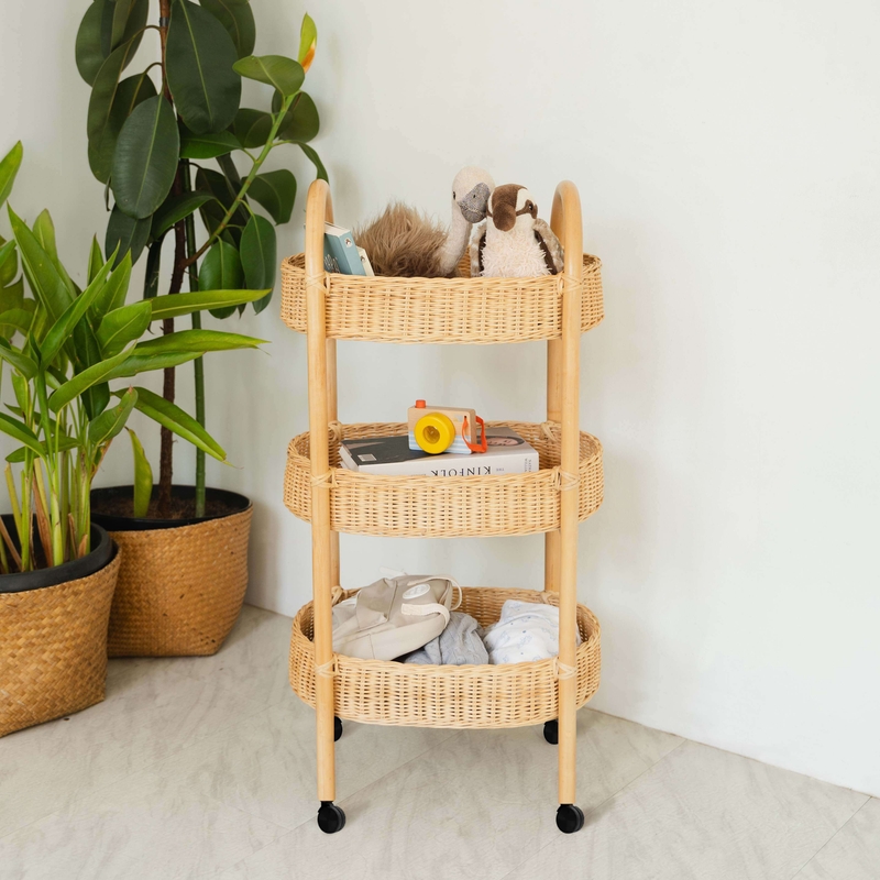 Handcrafted Rattan - Con Craft Trolley&nbsp;