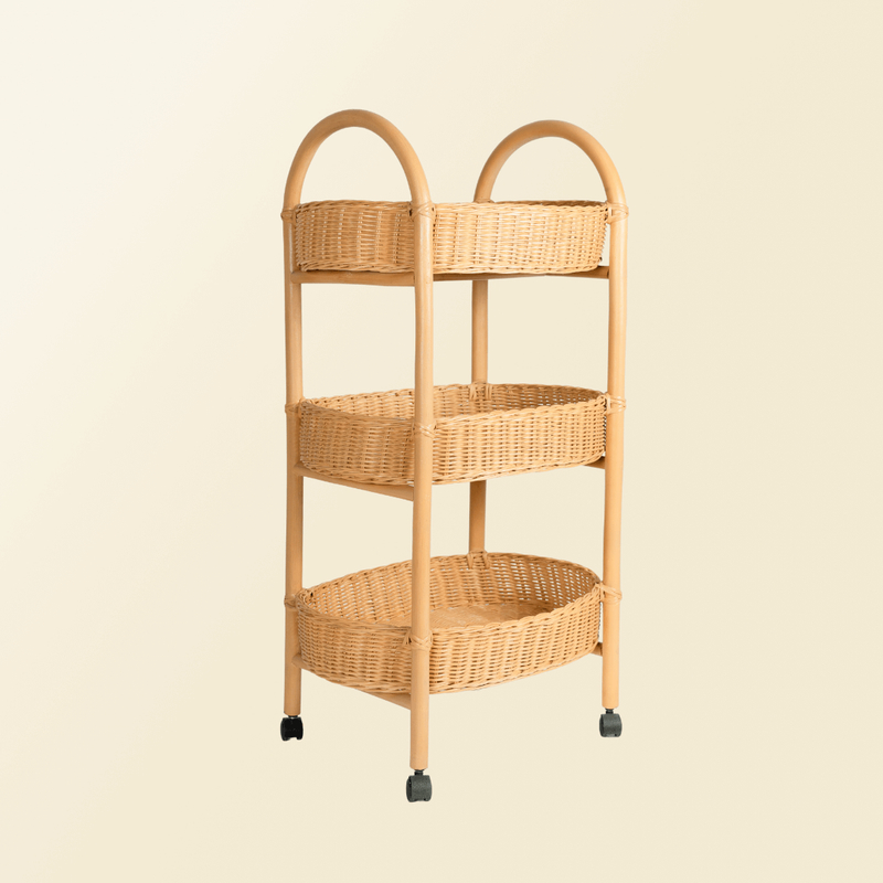 Handcrafted Rattan - Con Craft Trolley&nbsp;
