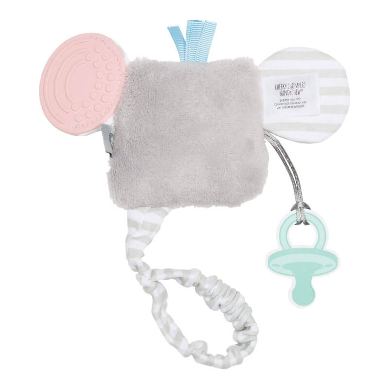Cheeky Chompers Handychew Sensory Baby Teething Toy - Darcy the Elephant
