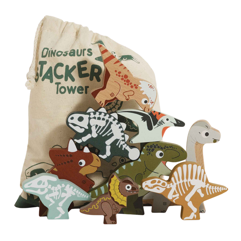 Stacking Jurassic Dinosaurs & Bag 