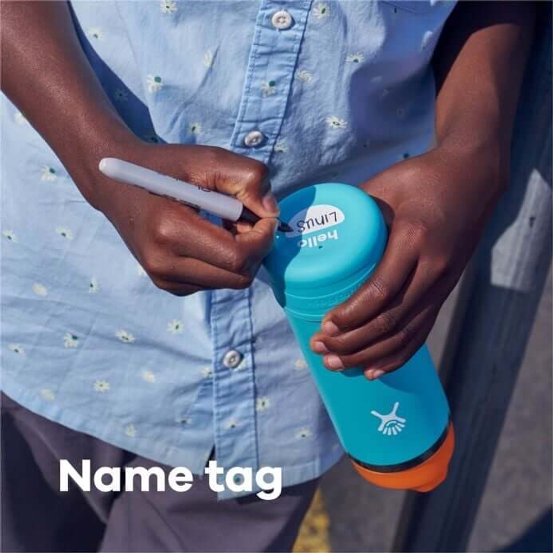 Kids Wide Mouth Straw Lid with Boot Insulated Water Bottle - 18 Oz - Goji