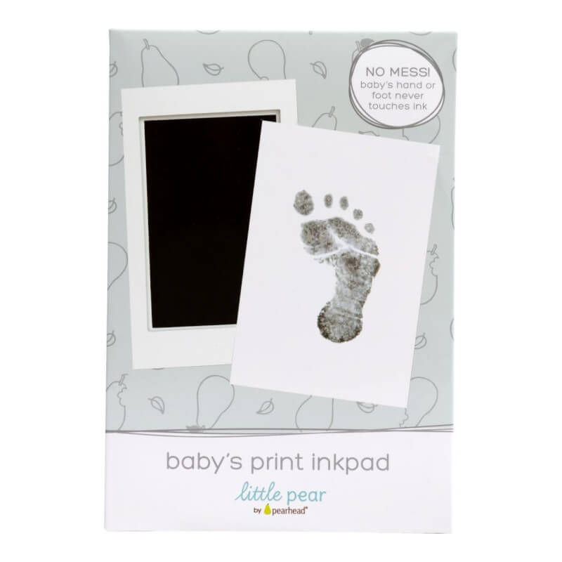 Pearhead Newborn Baby Handprint or Footprint Clean-Touch Ink Pad Set of Two, B