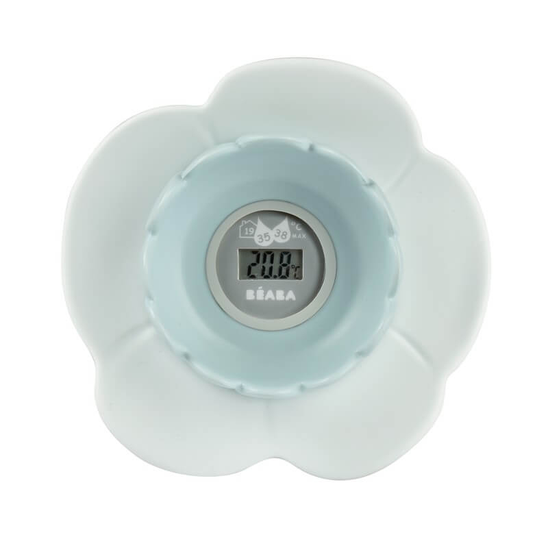 Lotus Bath Thermometer - Green/Blue
