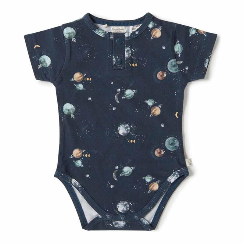 Milky Way Short Sleeve Bodysuit 3-6 Months (00)