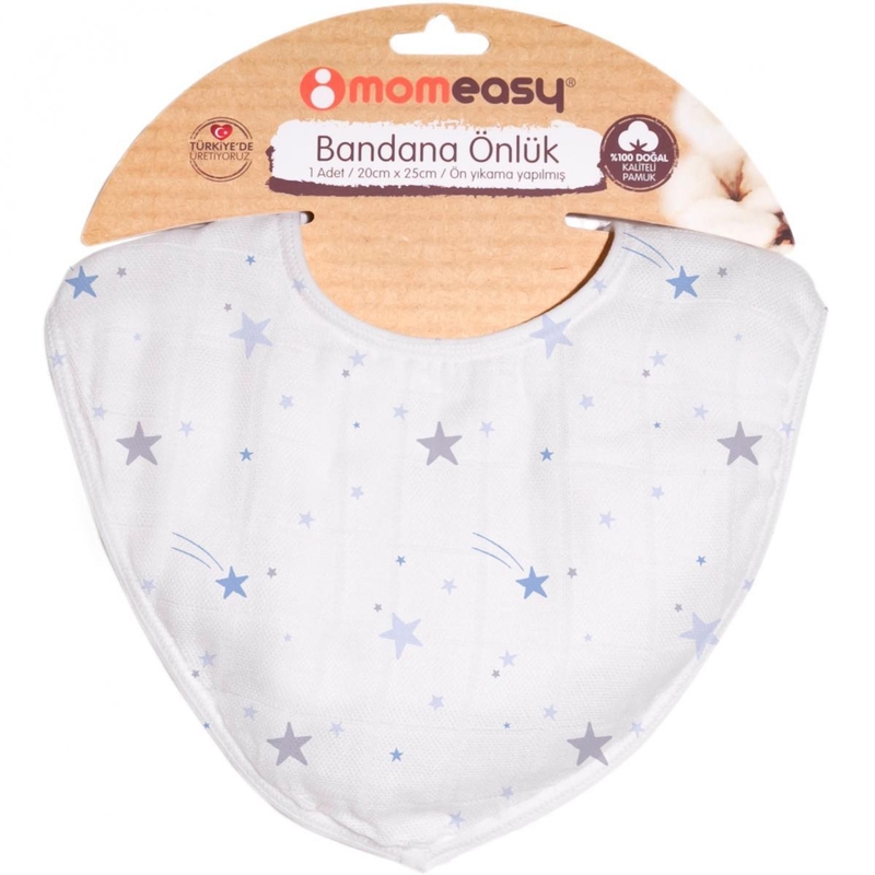 Momeasy Bandana Bib Blue Stars Baby Central Hk