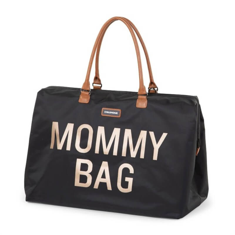 Childhome Mommy Bag Nursery Bag - Black / Gold