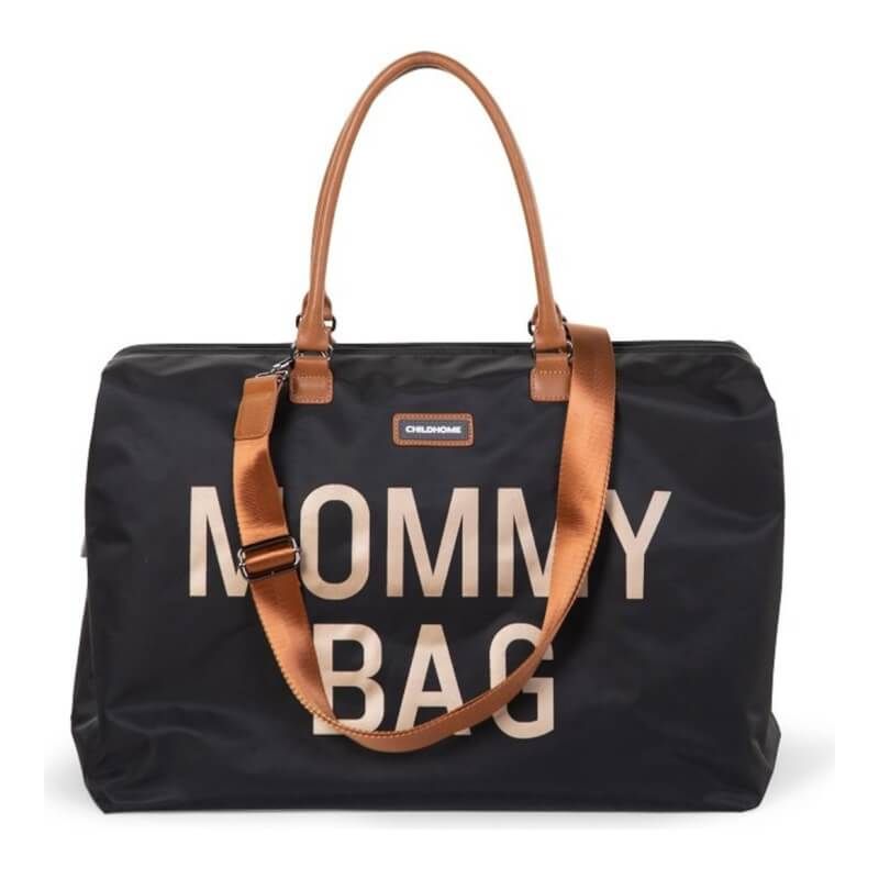 Childhome Mommy Bag Nursery Bag - Black / Gold