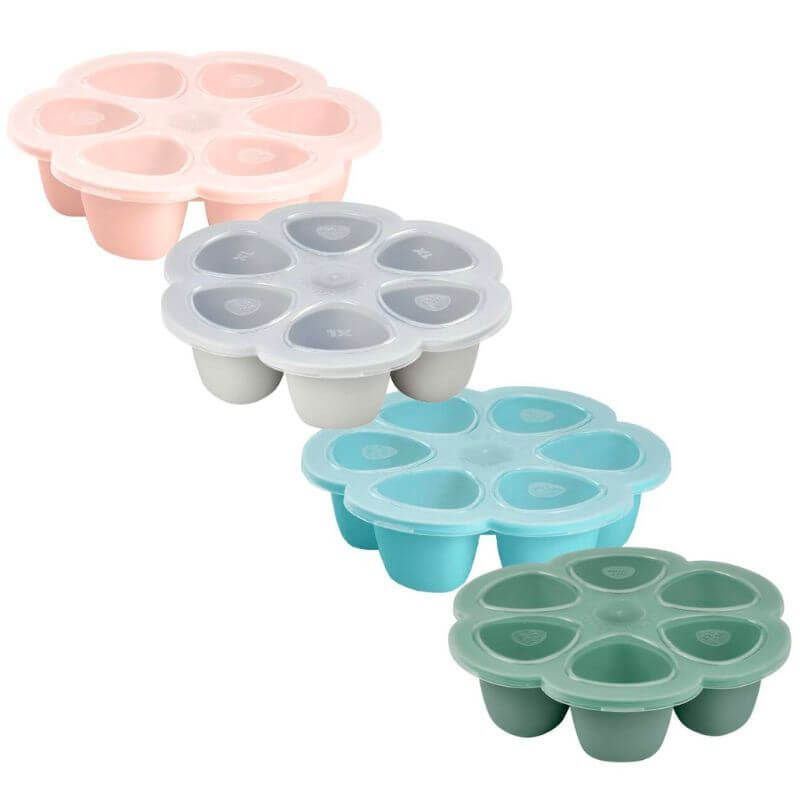 Beaba Multiportions Silicone Baby Food Freezer Tray 5Oz-Rose