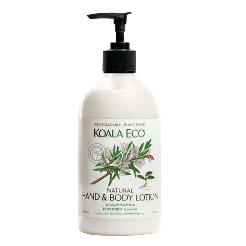 Natural Hand & Body Lotion - Rosalina & Peppermint 500ml