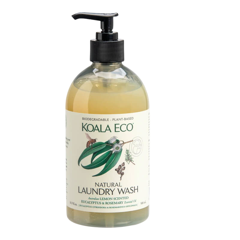 Natural Laundry Wash 500ml - Lemon Scented Eucalyptus & Rosemary