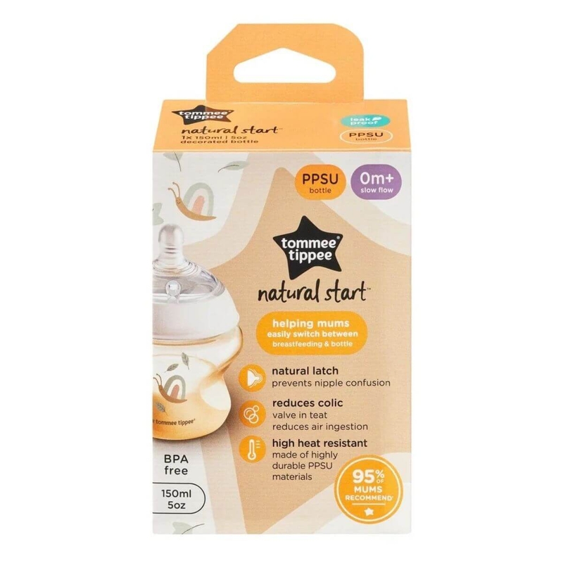 Natural Start Decor PPSU Bottle with S Soft Teat 150ml (1 Pack)
