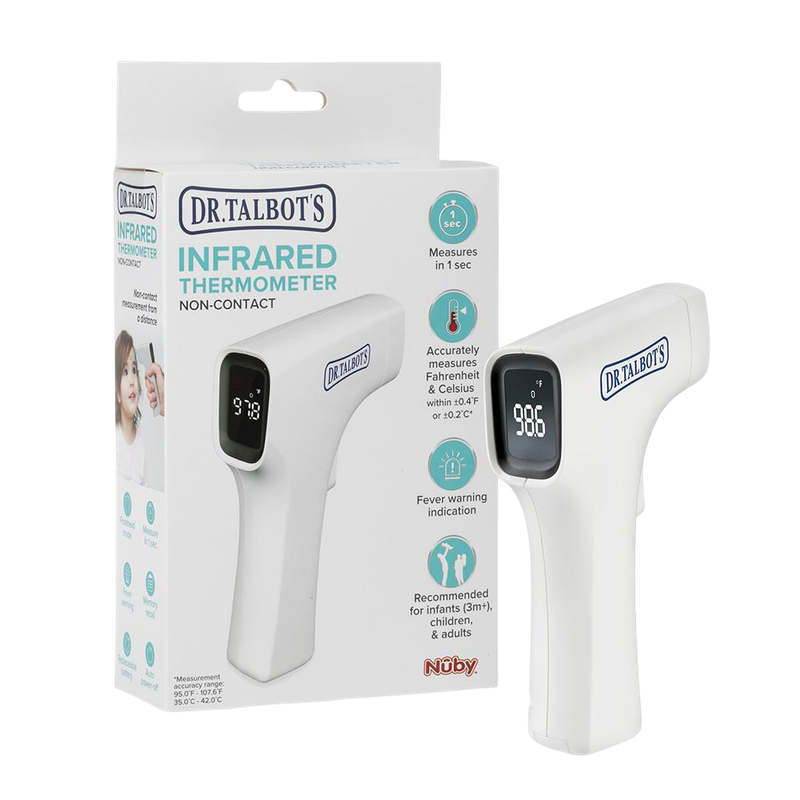 White Easy Handle Non-Contact Infrared Thermometer