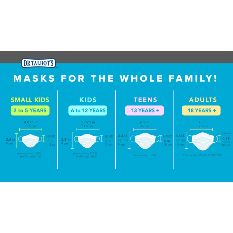 Nuby 10pcs Small Kids Face Masks - Girraffe