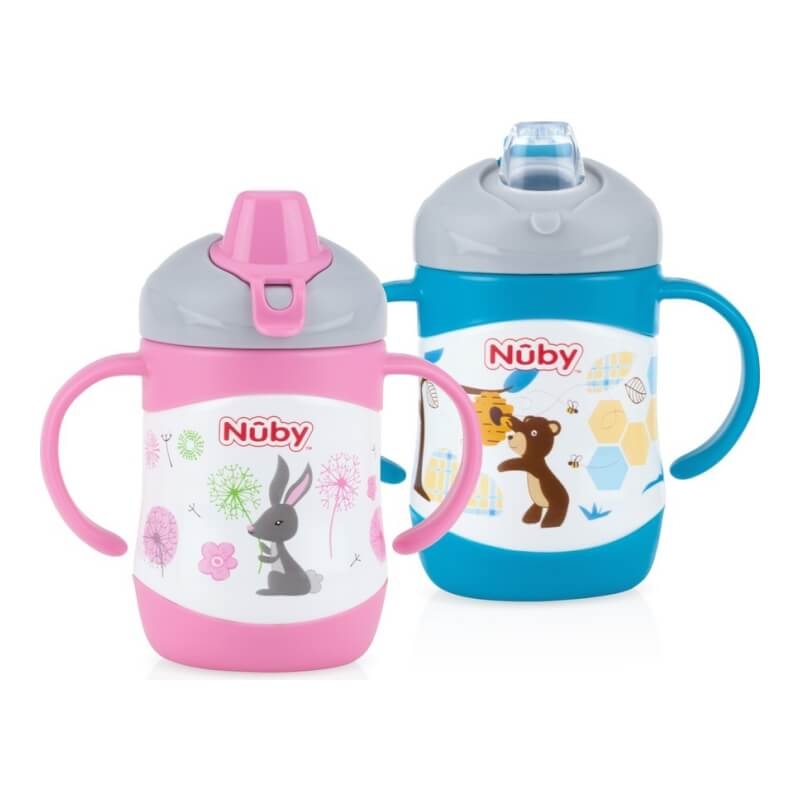 No-Spill Clik-it Stainless Steel Insulated Soft Sipper 220ml