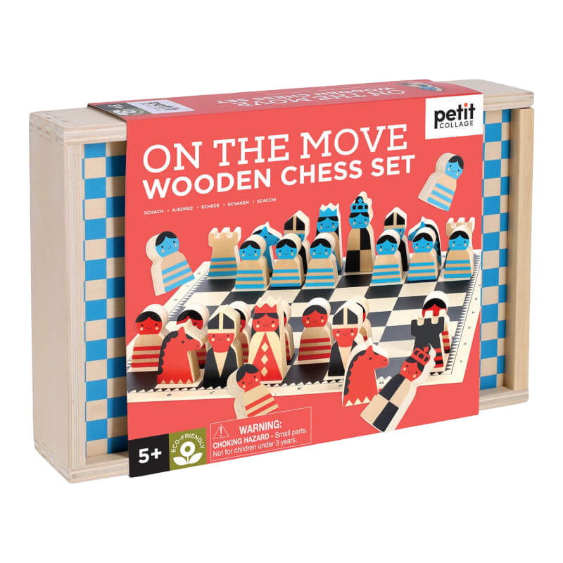 On The Move Wooden Chess Set
