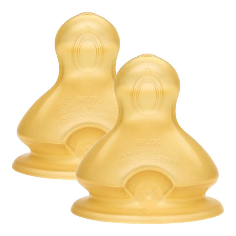 NUK Premium Choice Latex Teat 2 Pack Size 1 0 6m Baby Central HK