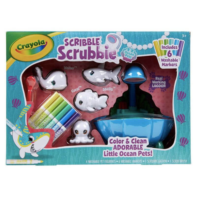 Scribble Scrubbie Pets Blue Lagoon Playset