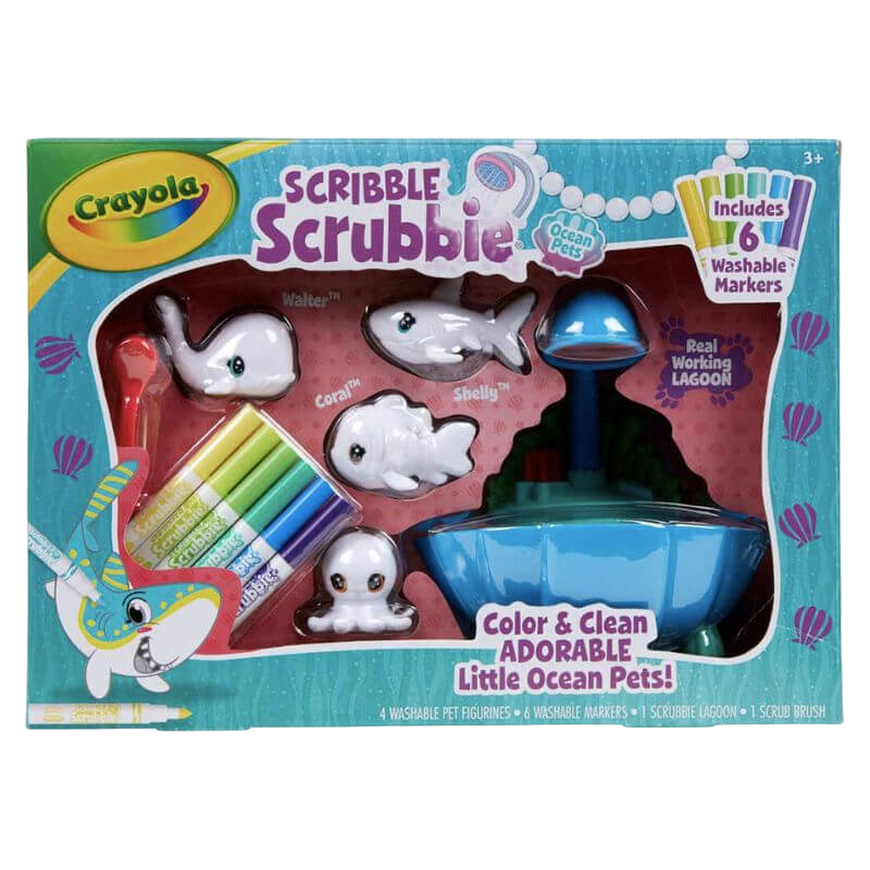 Scribble Scrubbie Pets Blue Lagoon Playset
