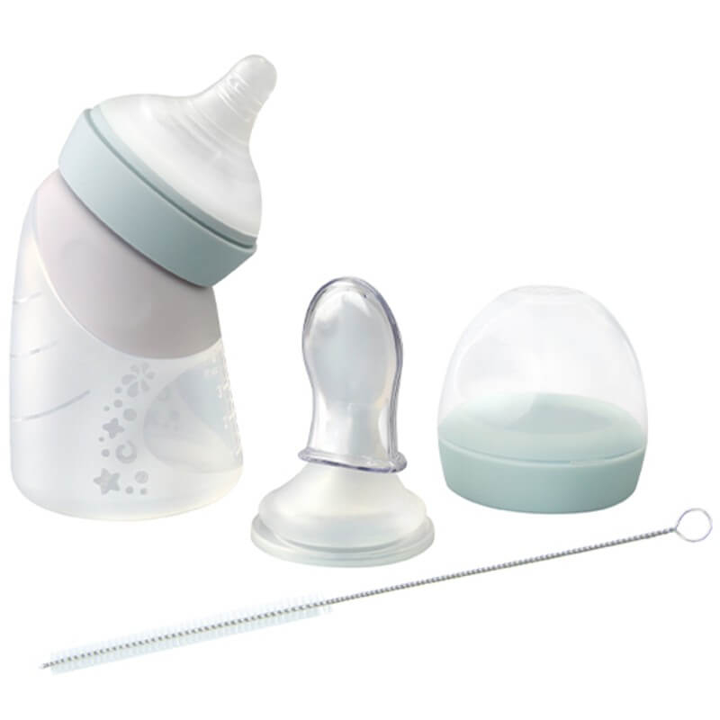 Angled spoon store for baby