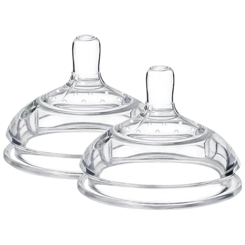Silicone Bottle Anti-Colic Nipple 2pcs
