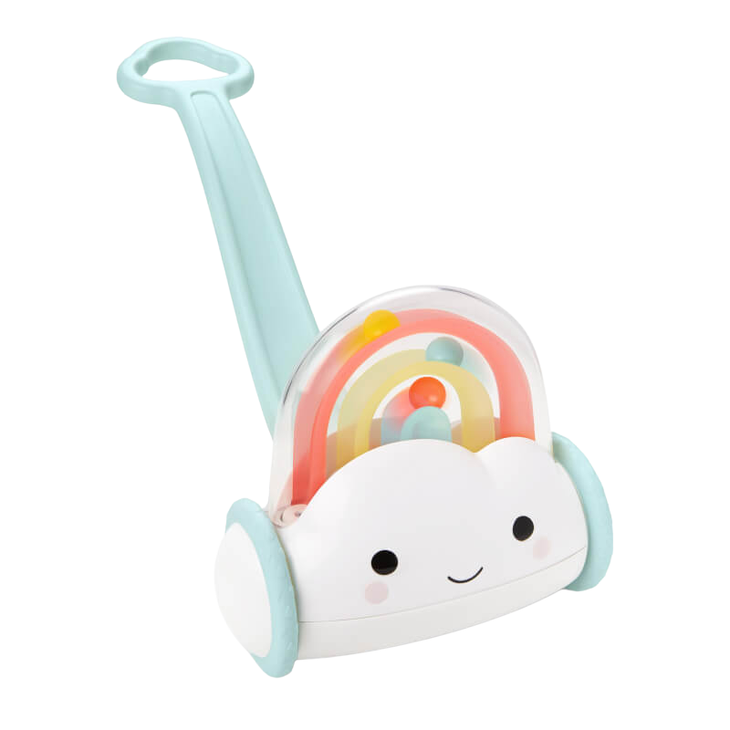 Silver Lining Cloud Rainbow Push Toy