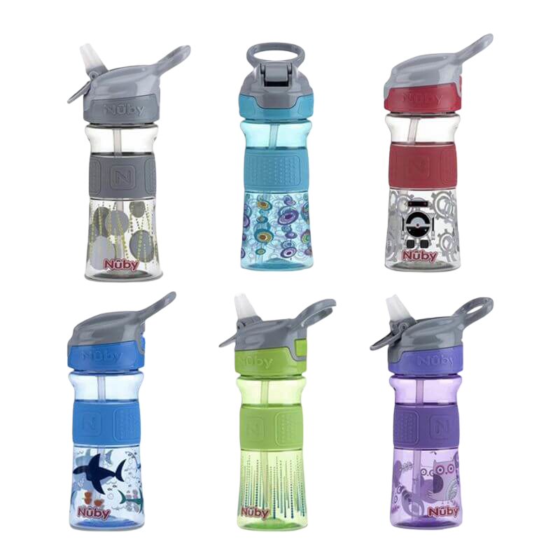 Soft Spout On the Go Sports Bottle with Push Button 360ml