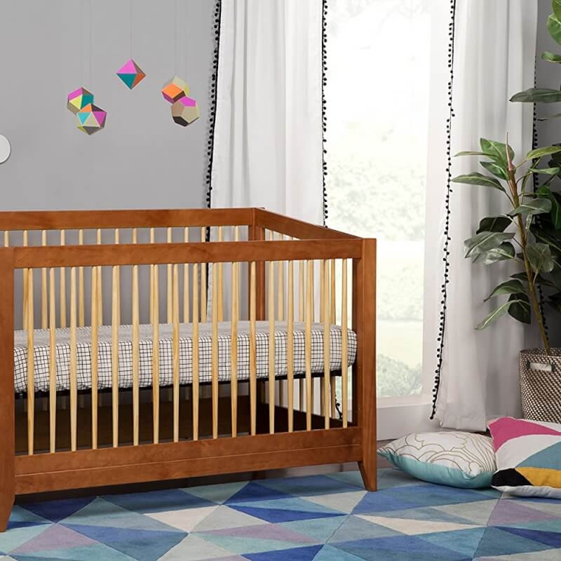 Babyletto Sprout 4in1 Convertible Crib Chestnut / Natural • Baby