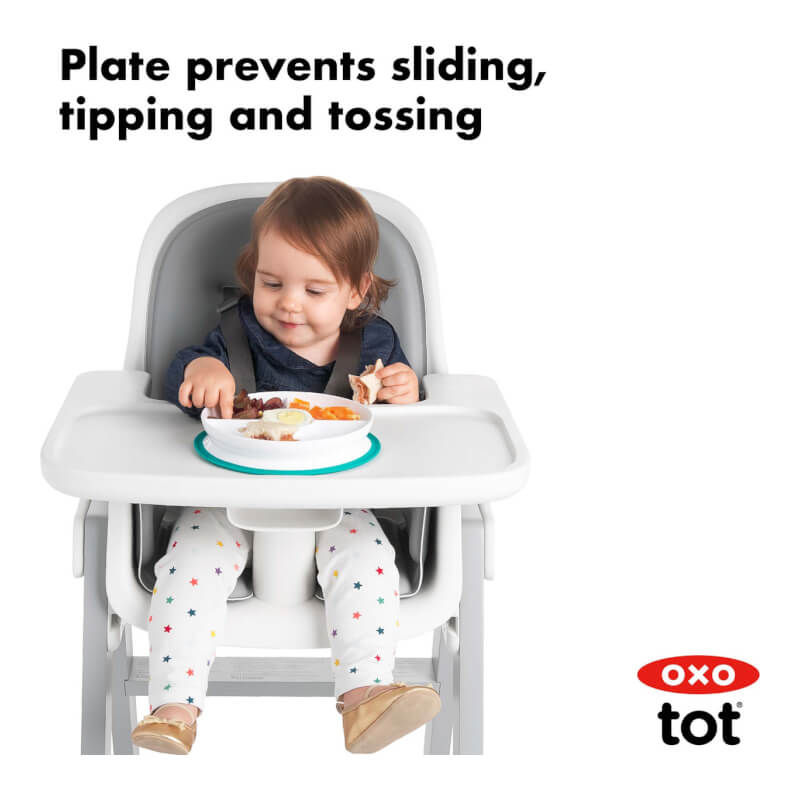 OXO Tot Stick & Stay Suction Divided Plate