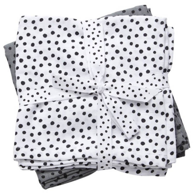 Done by Deer Swaddle Happy Dots 2 Pack Grey Baby Central HK