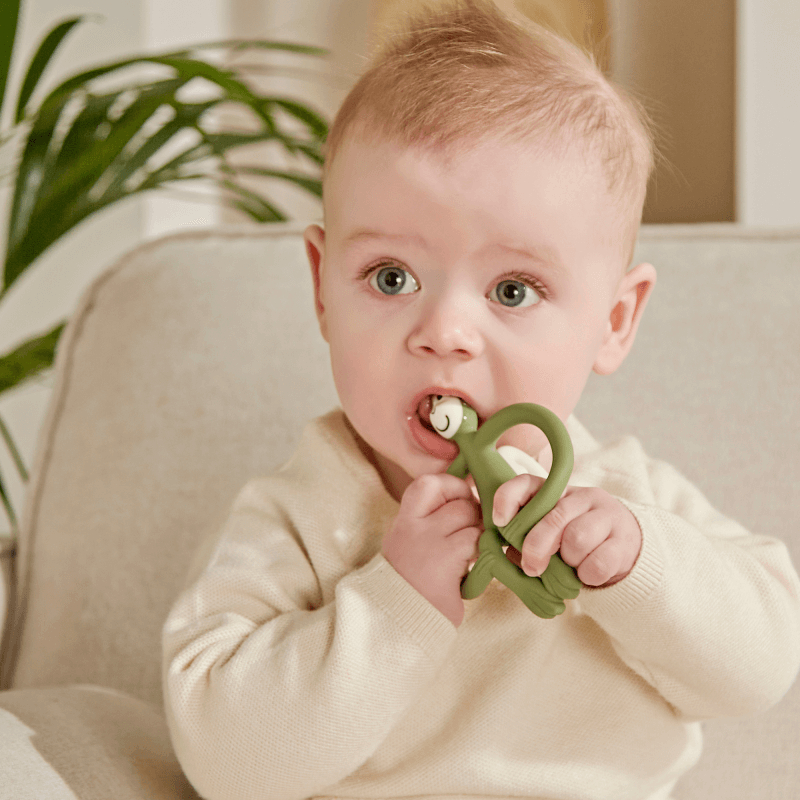 Original Teething Toy With Tail - Olive