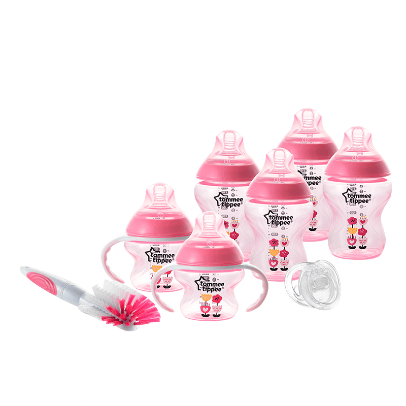 Tommee Tippee Closer To Nature Decorated Bottle Newborn Starter